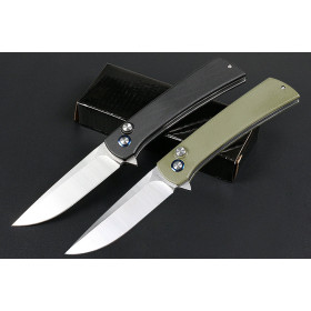 Wolf Axis Lock Shaft Stainless Steel Blade G10 Handle Outdoor Folding Pocket Survival Knife UD406663